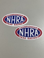 NHRA Championship Drag Racing Pair of Decals 2 3/4” x 5 1/4”