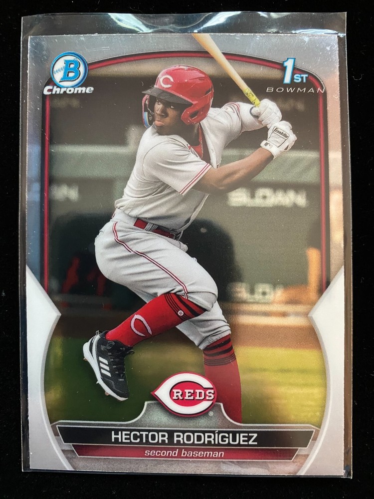 2023 Bowman Chrome HECTOR RODRIGUEZ 1st Rookie #BCP-95 Reds BREAKOUT RC QUANTITY