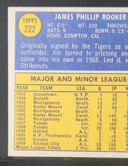 1970 Topps #222 Jim Rooker Kansas City Royals EX+