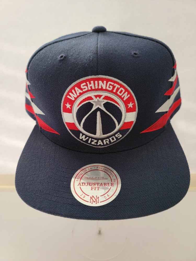 Mitchell & Ness Washington Wizards Navy/Red Snapback Cap Hat One Size