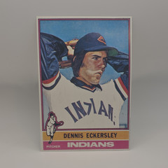 JUMBO 1993 Card of 1976 Topps Dennis Eckersley #98 Rookie Cleveland Indians