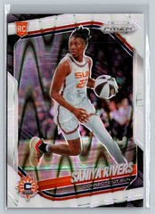 2025 Panini Prizm WNBA #131 Saniya Rivers White Seismic Prizms