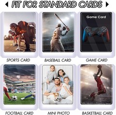 50Pack 3&Prime;x4&Prime; Topload Card Holder 35PT Hard Plastic Card Sleeves Trading Cards