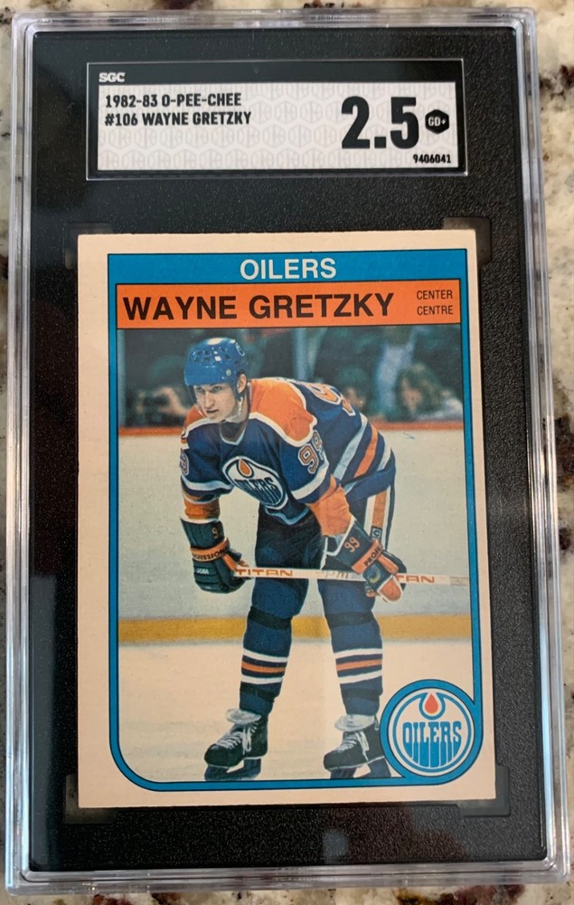 Wayne Gretzky 1982 OPeeChee #106 graded SGC 2.5good+