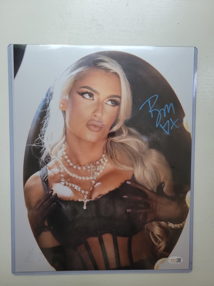 Blake Monroe Signed Autographed 11×14 Pearl Photo WWE NXT JSA COA AEW Mariah May