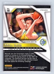 Nikola Vujcic 2024-25 Panini Prizm EuroLeague #100 Red Power Prizms #/75