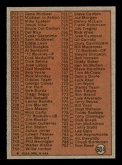1972 Topps Baseball #604 6th Series Checklist (657-787) NM/MT *d21