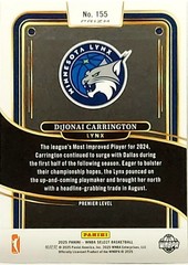2025 Panini WNBA Select Pink Shock Prizm DiJonai Carrington #155 SKY