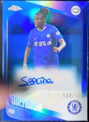 Sandy Baltimore 2025-26 Topps Chrome UEFA Women&rsquo;s Champ League Blue /150 Auto