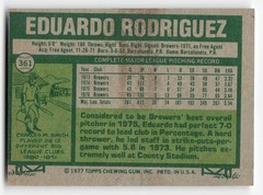 Eduardo Rodriguez 1977 Topps #361 Milwaukee Brewers Ex/Mt-NM