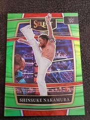 2022 Panini Select WWE #48 Shinsuke Nakamura Neon Green Prizm /49