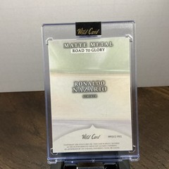 Wild Card 2024 Matte Metal Road to Glory Ronaldo Nazario Brazil MMS1-RN1 1/2