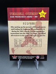 2002 Fleer Box Score Terrell Owens 1st Edition /100 🔥
