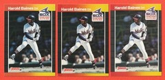 HAROLD BAINES – (3) Cards – 1989 Donruss #148 *ERROR – 3 Variations*