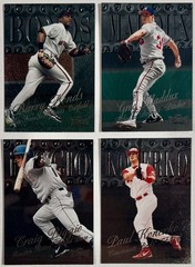 1998-99 Metal Universe Barry Bonds, Greg Maddux, Craig Biggio Baseball Cards Lot