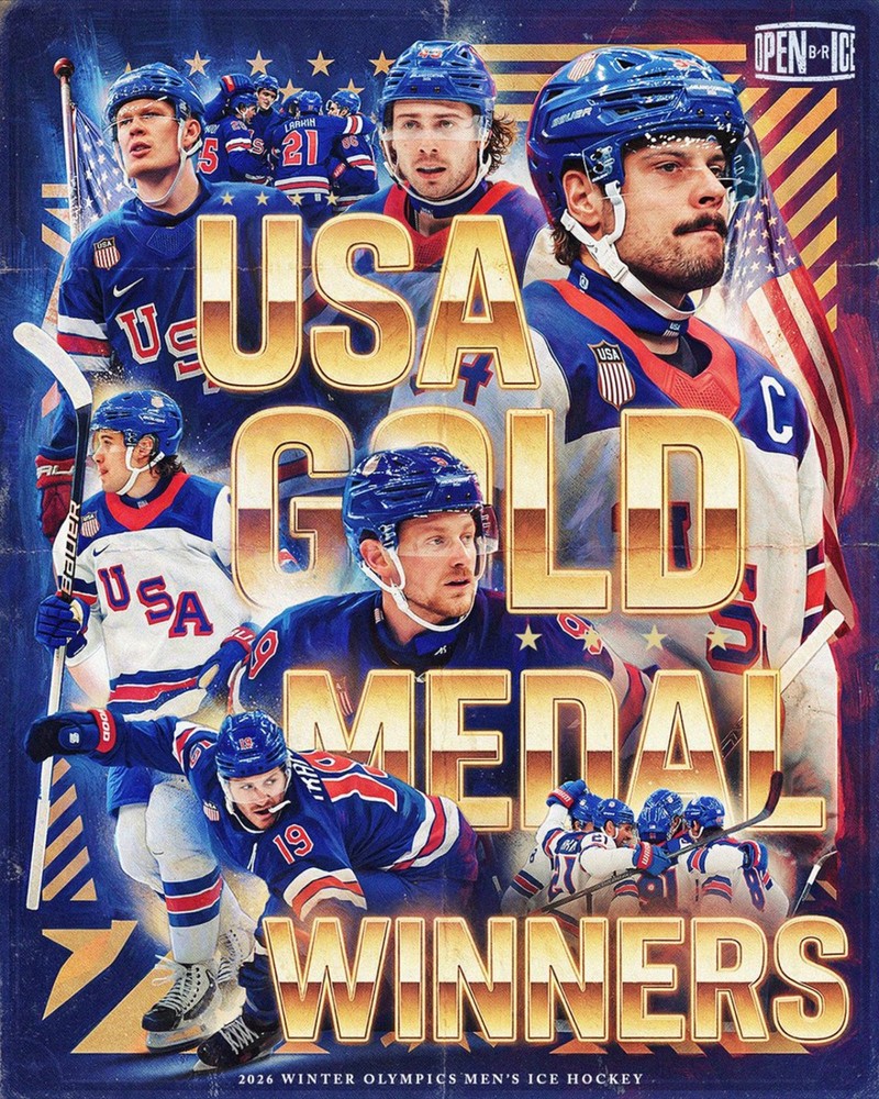 US MENS HOCKEY OLYMPIC GOLD MEDAL 8X10 GLOSSY PHOTO USA TEAM PHOTO
