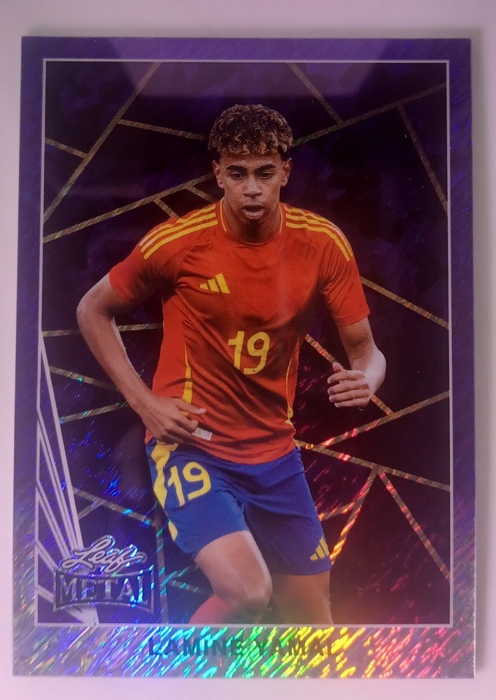 Rare 2024 Leaf Collective Promotional Lamine Yamal #90B-4 Purple Shimmer 65/199