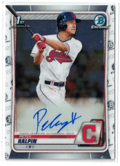 2020 1st Bowman Draft Chrome RC AUTO Petey Halpin! Guardians! Rookie! Autograph!