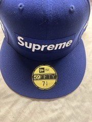 Supreme Los Angeles Dodgers Blue New Era Fitted Hat Size 7 3/8 MLB 58.7