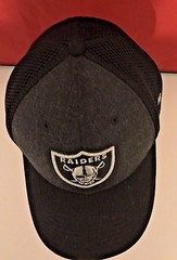 New Era 39Thirty Oakland Raiders Dark Gray/Black Hat Med-Large Hat