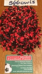 50 RED FANS FOR SUBBUTEO/ZEUGO*NEW*(ALL TEAMS AVAILABLE)