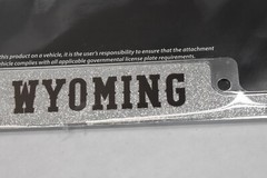 Wyoming Cowboys Rico Industries 12&Prime; x 6&Prime; Chrome Glitter License Plate Frame