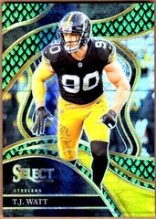 2023 Select Prizm Dragon Scale #217 T.J. Watt #19/70