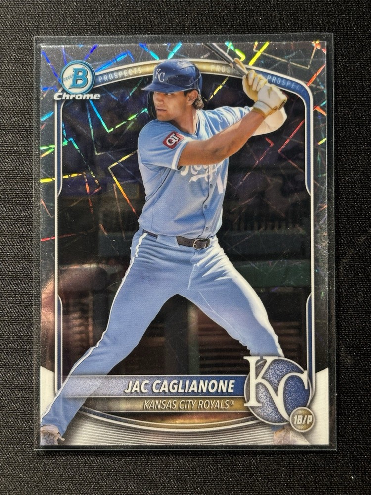2025 Bowman Chrome Jac Caglianone Laser Refractor Kansas City Royals