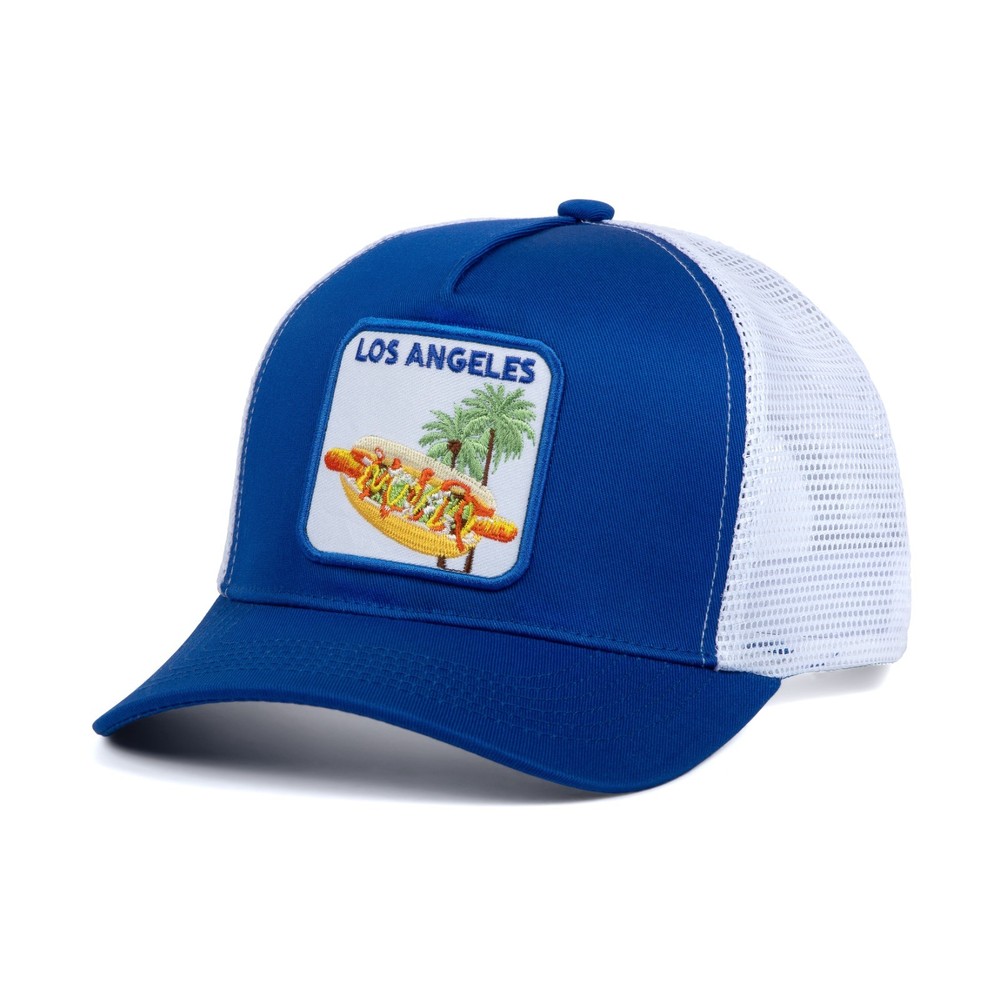 Los Angeles Dodgers Blue & White Snapback Trucker Baseball Cap Hat
