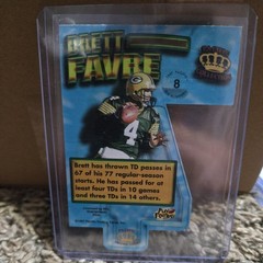 Pacific 1997 Crown Collection Brett Favre Big Numbers Insert #8 Packers