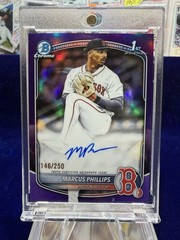 Marcus Phillips #146/250 Rookie Auto 2025 Bowman Draft Chrome Prospects Purple