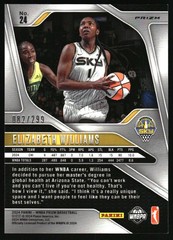 2024 Panini Prizm WNBA #24 Elizabeth Williams Red Pulsar Prizms #/299