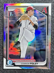 2024 Bowman Draft #BDC-50 Chrome Refractor 1st Connor Foley Arizona Diamondbacks
