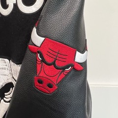Chicago Bulls Men’s Medium Madhouse On Madison Varsity Jacket Rib Wool New Black