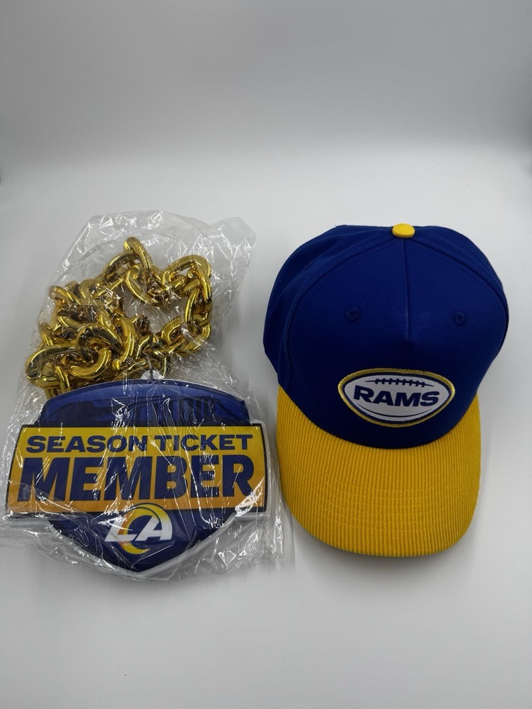 2025 Los Angeles Rams Season Ticket Member Chain + Hat and More