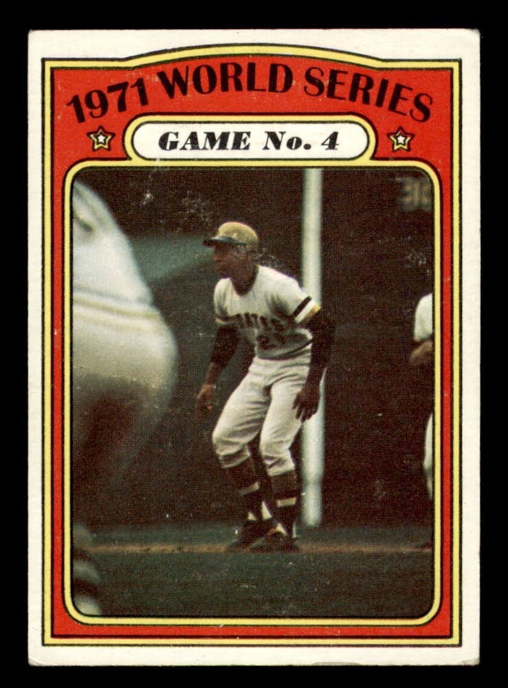 1972 Topps Baseball #226 World Series Game 4 Clemente VG *d5