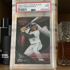2026 Topps Chrome Black #23 Jhostynxon Garcia Redwave /5 first on print pop 1