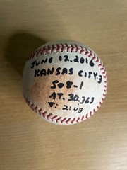 6/12/2016 Kansas City Royals Vs. Chicago White Sox Game Used Baseball G61
