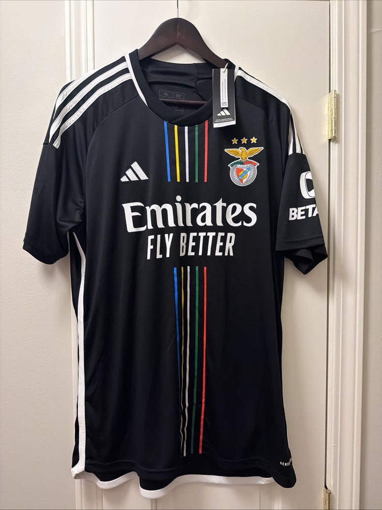 2023/24 Benfica Away Jersey #11 Di Maria XL Adidas Soccer 120 Anniversary