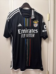 2023/24 Benfica Away Jersey #11 Di Maria XL Adidas Soccer 120 Anniversary