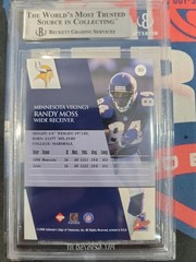 1999 Collectors Edge Millen Collection First Place Blue #85 Randy Moss BGS 8.5