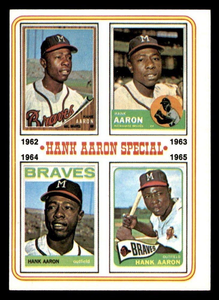 1974 Topps #4 Hank Aaron Special NM (MC)