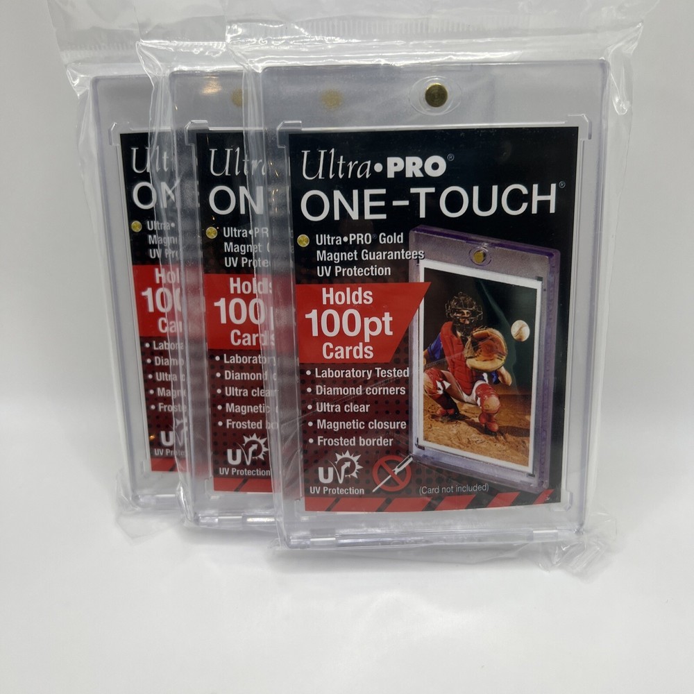 Ultra Pro One-Touch Thick Card 100pt Point Magnetic Card Holder – LOT of 3