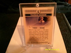 SALE THURMAN MUNSON topps Yankee Stadium Slices Dugout Bench Relic 59/89