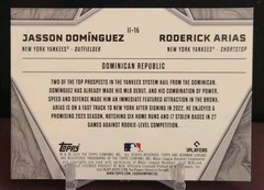 2024 Bowman Chrome International Impact Jasson Dominguez Roderick Arias #II-16
