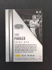2015-16 Panini Prizm – Point Men Tony Parker #14 Green Prizm