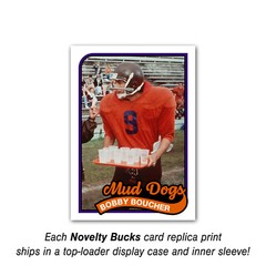 Bobby Boucher The Waterboy Trading Card Reprint Adam Sandler Mud Dogs 1989 Style
