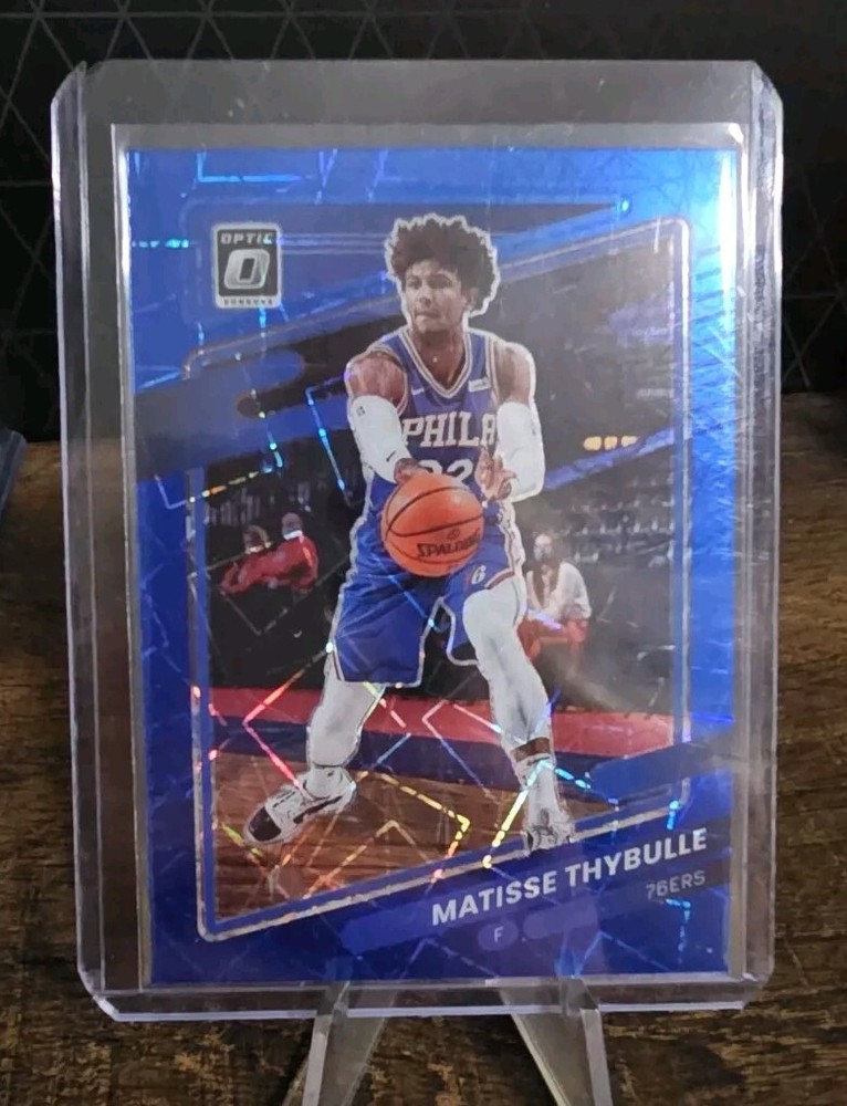 2021-22 Panini Donruss Optic – Blue Velocity Prizm #150 Matisse Thybulle