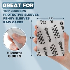 510 Pack Trading Card Shipping Protectors 3.5×4.5 Card Packaging Inserts
