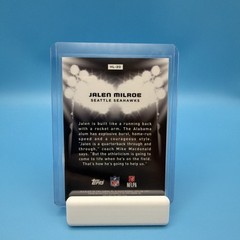 Topps Chrome Black Jalen Milroe HIT THE LIGHTS SSP Seahawks